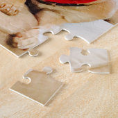 かわいいクリスマスチワフアサンタドッグ4サディー ジグソーパズル (側面)