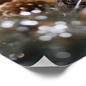 かわいいクリスマスチンチラ ポスター (角)