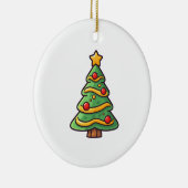 かわいいクリスマスツリーとオーナメント セラミックオーナメント (右)