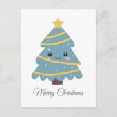 かわいいクリスマスツリーはがき ポストカード (正面)