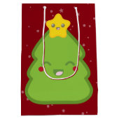 かわいいクリスマスツリーアンドスター抱き枕 ミディアムペーパーバッグ (裏面)