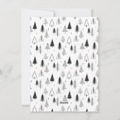 かわいいクリスマスツリーカスタムグリーティングフォトホリデー シーズンカード (裏面)