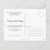 かわいいクリスマスツリーカー企業のビジネス シーズンポストカード (裏面)