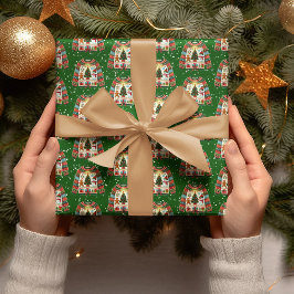 かわいいクリスマスツリートリオ醜いクリスマスセーター ラッピングペーパー