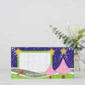 かわいいクリスマスツリーフォトカード シーズンカード (スタンド正面)