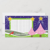 かわいいクリスマスツリーフォトカード シーズンカード (正面)