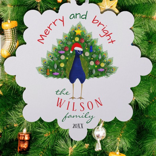 かわいいクリスマスツリーペアックの紙のオーナメントカード オーナメントカード