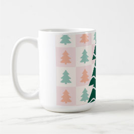  かわいいクリスマスツリーホリデーデザイン。 コーヒーマグカップ