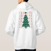 かわいいクリスマスツリーホリデーデザイン パーカ (裏面)