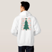 かわいいクリスマスツリーホリデーデザイン パーカ (裏面フル)