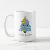 かわいいクリスマスツリーマグカップ コーヒーマグカップ (左)