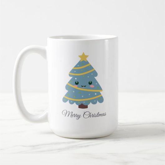 かわいいクリスマスツリーマグカップ コーヒーマグカップ (左)