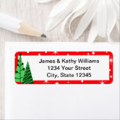 かわいいクリスマスツリー差出人住所ラベルシール ラベル (インサイチュ)