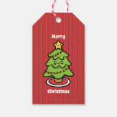 かわいいクリスマスツリー ギフトタグ (正面)