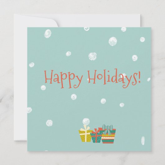 かわいいクリスマスツリー |クリスマスパーティー 招待状 (裏面)