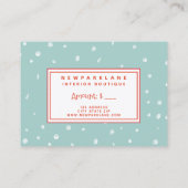 かわいいクリスマスツリー-クリスマスプレゼント券 名刺 (裏面)