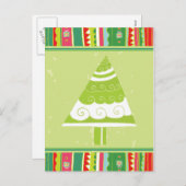 かわいいクリスマスツリー シーズンポストカード (正面/裏面)