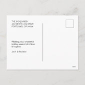 かわいいクリスマスツリー シーズンポストカード (裏面)