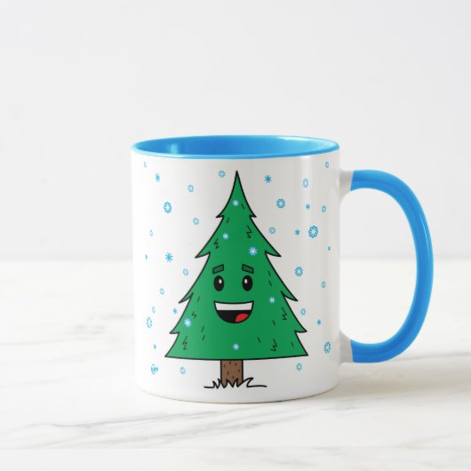 かわいいクリスマスツリー-マグ マグカップ (右)