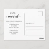 かわいいクリスマスツリー　引越しのお知らせ　ホリデーシーズンの移動 ポストカード (裏面)