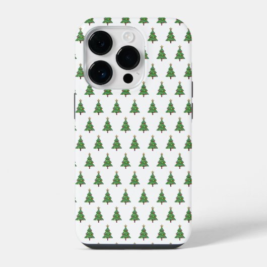 かわいいクリスマスツリー iPhoneケース (裏面)