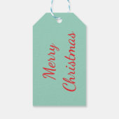 かわいいクリスマステディベア ギフトタグ (裏面)