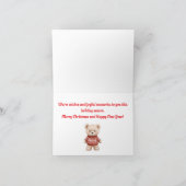 かわいいクリスマステディベア シーズンカード (内部)