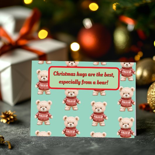 かわいいクリスマステディベア シーズンカード