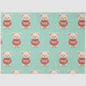 かわいいクリスマステディベア 薄葉紙 (正面)