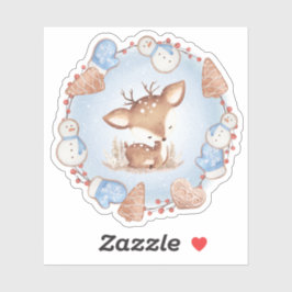 かわいいクリスマスディアビニールシール シール