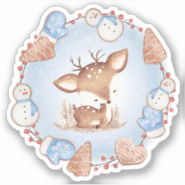 かわいいクリスマスディアビニールシール シール