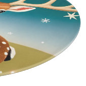 かわいいクリスマスディアー カッティングボード (角)