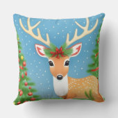 かわいいクリスマスディアー クッション (裏面)