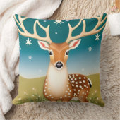 かわいいクリスマスディアー クッション (ブランケット)