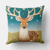 かわいいクリスマスディアー クッション (裏面)