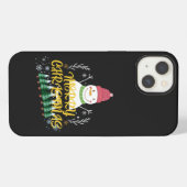 かわいいクリスマスデザイン iPhoneケース (裏面横)
