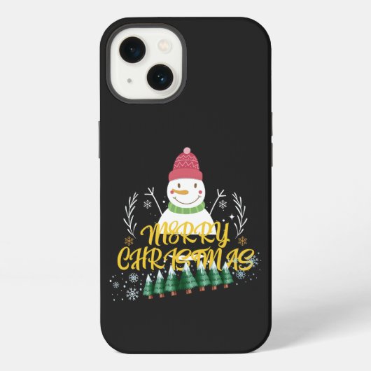 かわいいクリスマスデザイン iPhoneケース (裏面)