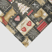 かわいいクリスマストナカイのパターン 薄葉紙 (詳細)