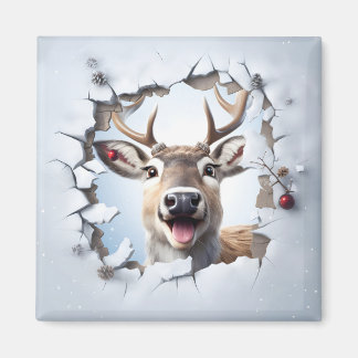 かわいいクリスマストナカイマグネット マグネット