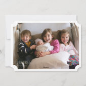 かわいいクリスマストナカイ写真クリスマスカード シーズンカード (裏面)