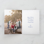 かわいいクリスマストナカイ雪の夜空 シーズンカード (内部)