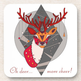 かわいいクリスマストナカイ(ああ鹿…もっと応援!) コースター