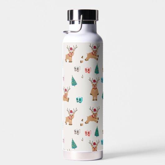 かわいいクリスマストナカイ ウォーターボトル (右面)