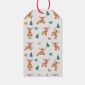 かわいいクリスマストナカイ ギフトタグ (裏面)