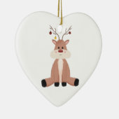 かわいいクリスマストナカイ セラミックオーナメント (右)