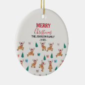 かわいいクリスマストナカイ セラミックオーナメント (右)