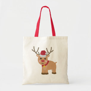 かわいいクリスマストナカイ トートバッグ