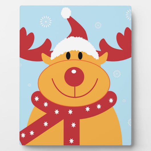 かわいいクリスマストナカイ フォトプラーク (正面)