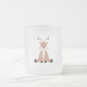 かわいいクリスマストナカイ フロストグラスマグカップ (中央)