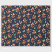 かわいいクリスマストナカイ ラッピングペーパー (フラット)